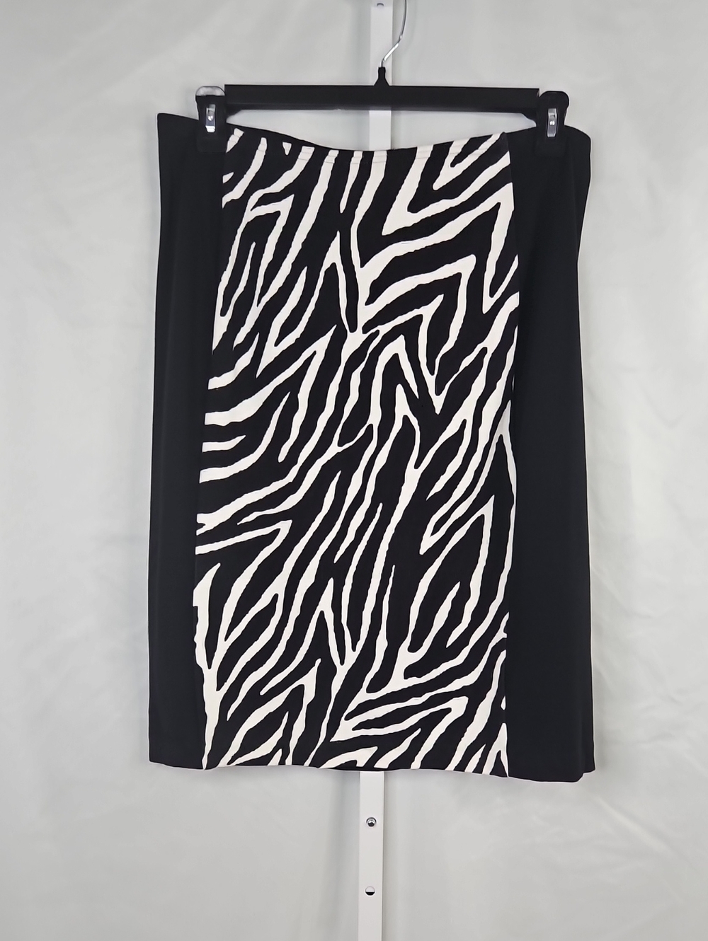 So Slimmimg By Chico's Black & White Zebra Print Pencil Skirt - Women Size 12